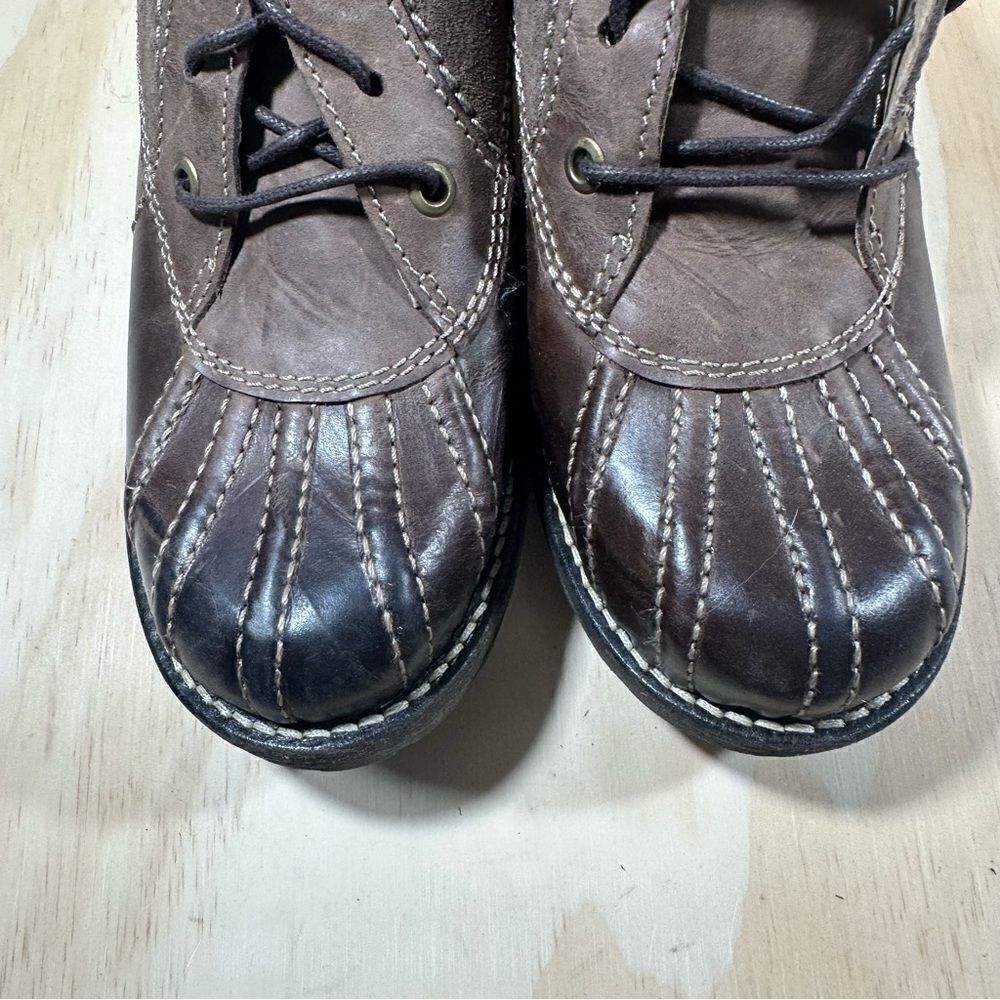 Dromedaris Brown Leather Lace Up Shoes Women’s Size 7 - Picture 9 of 10